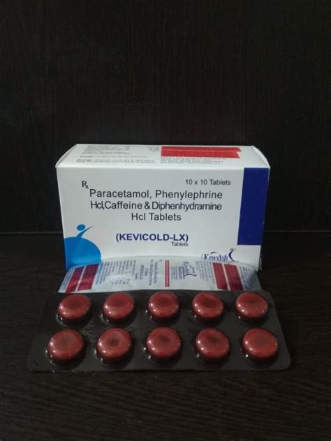 Paracetamol Phenylephrine Hcl Caffeine Diphenhydramine At Box