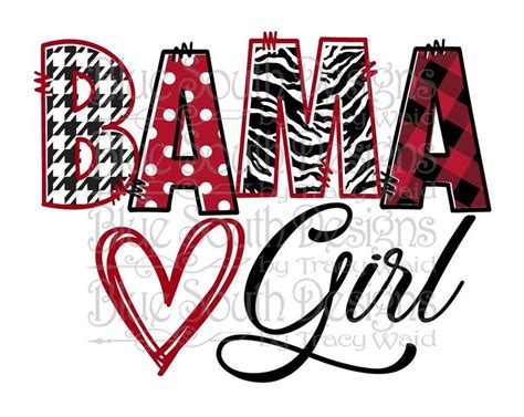 Bama Girl Svg Alabama Girl Svg Design Cute Womens Etsy