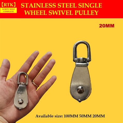 Rtk Stainless Steel Single Wheel Swivel Pulley Stainless Steel Double