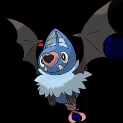 Pokemon 10528 Shiny Mega Swoobat Pokedex: Evolution, Moves, Location, Stats