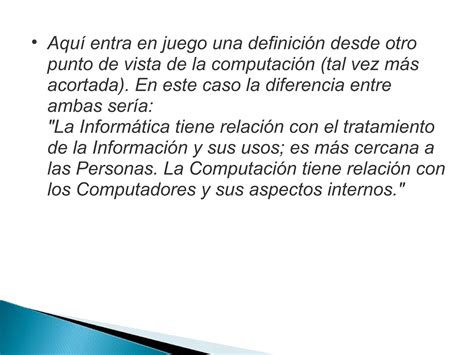 Diferencia entre informática y computación PPT Descarga Gratuita