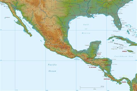 Physical Features Of Central America Diagram Quizlet