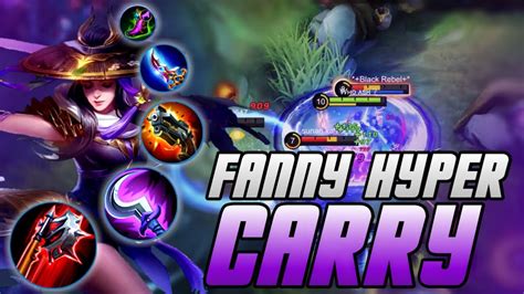 Solo Rank Fanny Hyper Carry Gameplay Fanny Best Build 2022 Mobile