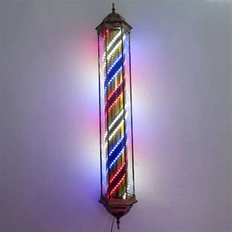 Buy Barber Shop Sign Led Light Barber Shop Led Pole Light Hair Salon Outdoor Retro Barbershop