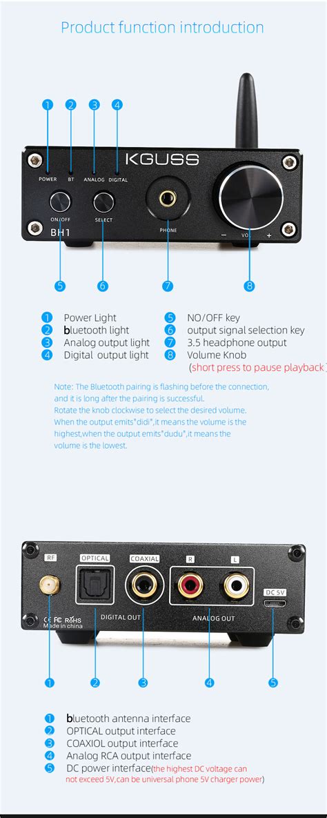 Kguss Bh Qcc Dac Bluetooth Cs Audio Decoder Pcm A Hifi