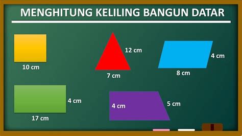 Cara Menghitung Keliling Bangun Datar Kelas Sd Youtube