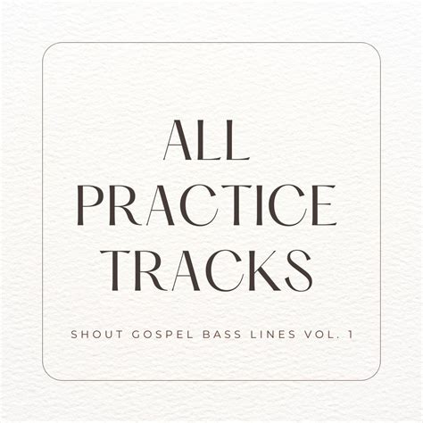 Shout Gospel Bass Lines Vol 1 All Practice Tracks Travis Dykes Music