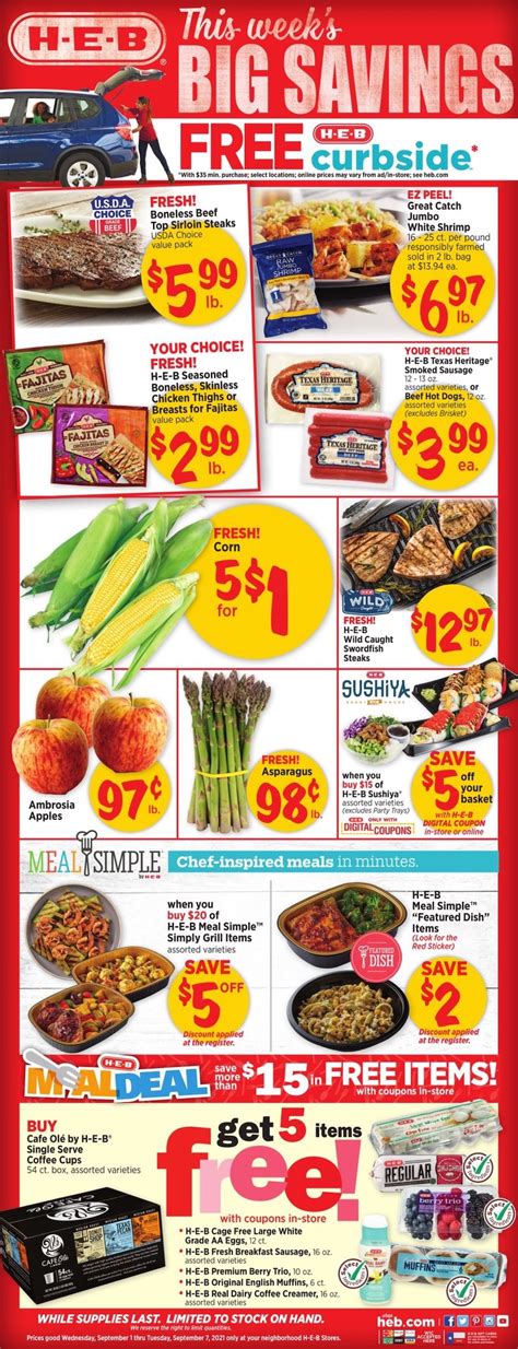 Heb Weekly Ad Sep 1 7 2021 Weeklyads2