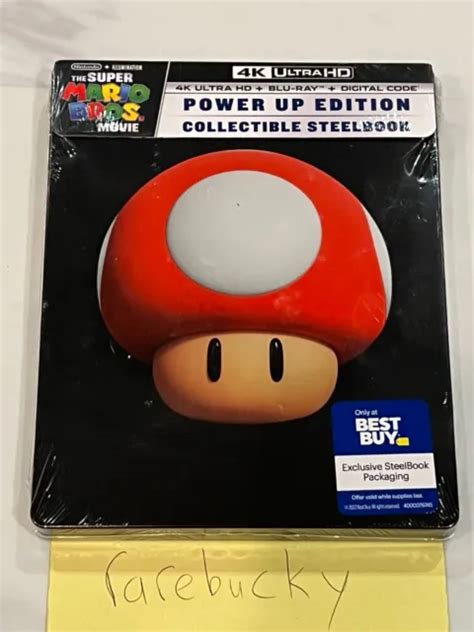 Super Mario Bros Movie Power Up Edition Steelbook 4k Ultra Hd Bluray