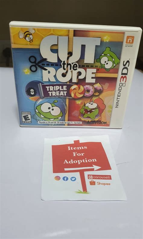 Cut The Rope Triple Treat Nintendo Ds Usa Video Gaming Video Games