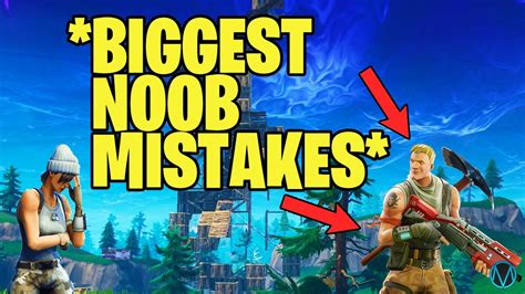 Noob Mistakes That You Make In Fortnite Are You A Noob Youtube