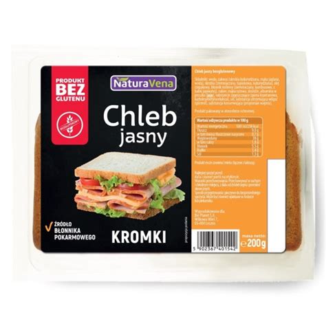 CHLEB JASNY BEZGLUTENOWY 200 G NATURAVENA