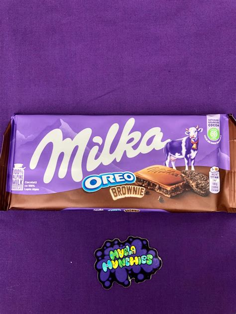 milka oreo brownie chocolate bar muela munchies