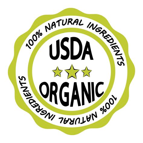 Usda Organic Certified Usda Eco Sign Vector Art At Vecteezy