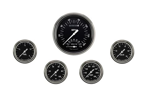 Classic Instruments Hr365slf Classic Instruments Hot Rod Series Gauge Sets Summit Racing