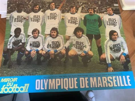 Poster Photo Equipe Om Olympique De Marseille 1978 Miroir Du Football