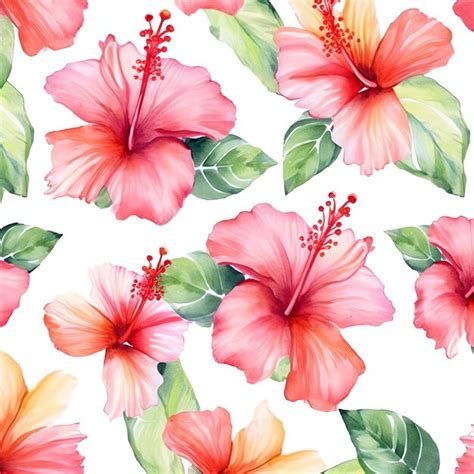 Premium Ai Image Hibiscus Old Paper Vintage Digital Paper