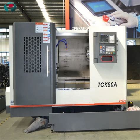 Tck50A Quality Assurance Inclined Bed Linear Rail CNC Lathe China