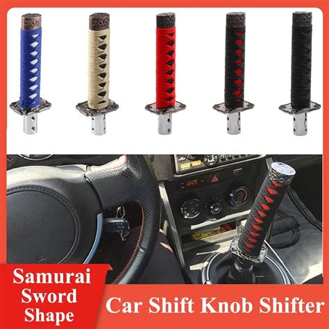 Universal Samurai Sword Shift Knob Black Aluminum Jdm Katana Gear