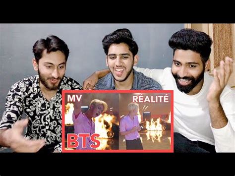 Reaction On Mv Vs Reality Bts H Reacters Youtube