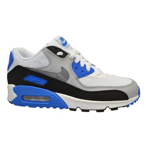 Nike Nike Air Max 90 Mesh Gs White Cool Grey Blue N7a 724824 101