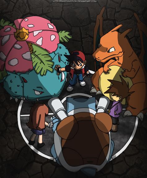 Red Green Blue Pokemon Special Manga Color By Greenmotion On Deviantart