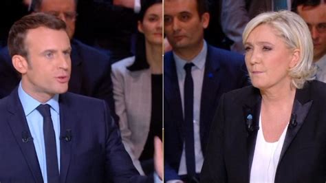 French Election Macron And Le Pen Spar In First Tv Debate