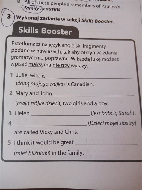 Wykonaj Zadanie Z Sekcji Skills Booster Brainly Pl