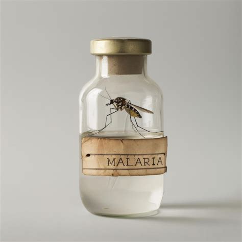 Bottle With Mosquito Inside Premium Ai Generated Image