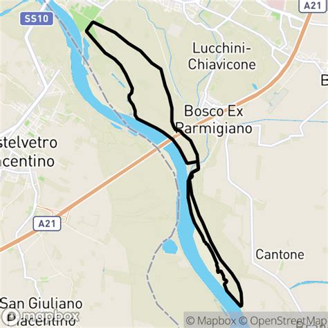 Cremona Circuito Con Percorso Di Mountain Bike Mappa Percorso