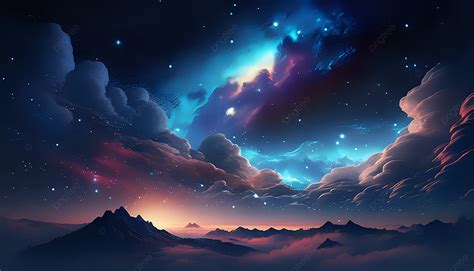 Fondo De Cielo Estrellado Cielo Estrellado Noche Artístico Imagen De Fondo Para Descarga