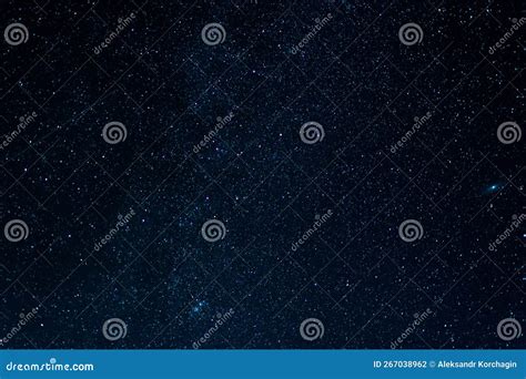 Blue Starry Night Sky with Galaxies and Constellations Stock ...