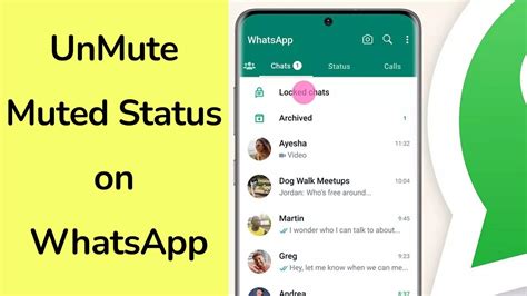 How To Unmute Muted Status On Whatsapp Youtube