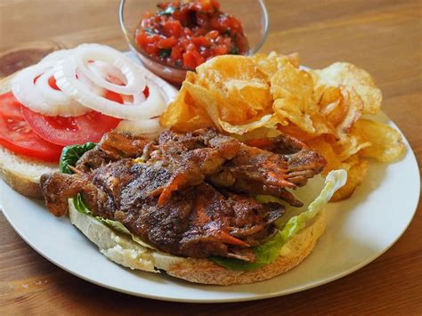 Butter Sautéed Soft Shell Crab Sandwiches With Tomato Salsa Recipe