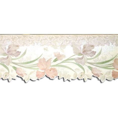 Wallpaper Borders Floral Wallpaper Border, Prepasted - Traditional ...