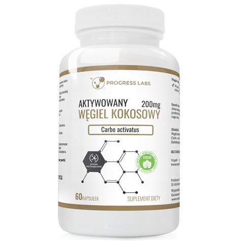 AKTYWOWANY WĘGIEL KOKOSOWY 200mg AKTYWNY Vege 60k 13689122897 Allegro pl