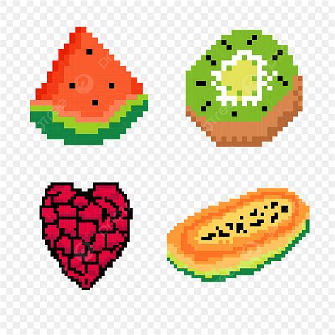 Pixelated Clipart Transparent PNG Hd, Pixel Fruit Video Game Fruit ...