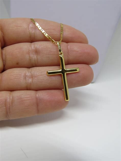 Pingente Masculino Cruz Crucifixo Cm Ouro K R Em