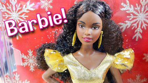 Barbie Holiday Doll 2020 And 40th Anniversary Black Barbie Doll Review Youtube