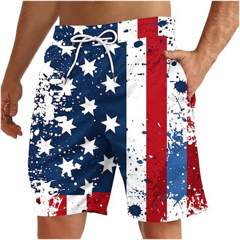 Gmwm Summer Savings Clearance Usa Independence Day Mens Short Shorts