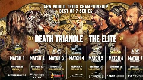 Aew World Trios Title Match And More Set For 11 23 Aew Dynamite