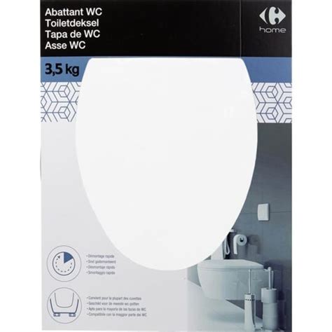 Abattant Wc Duroplast Blanc Klindo L Unit Prix Carrefour