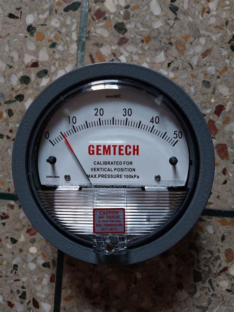 Model G Av Gemtech Differential Pressure Gage Range Inch W