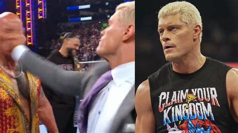 Cody Rhodes Responds To The Rock Slap On WWE SmackDown - WrestleTalk