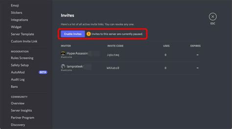 How To Pause And Disable Invite Links On Discord Techwiser