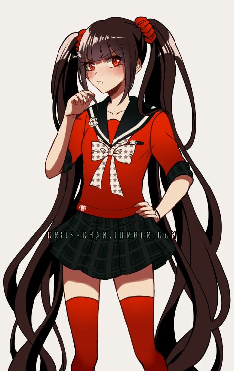 Safebooru 1girl Alternate Hairstyle Bangs Black Hair Black Skirt