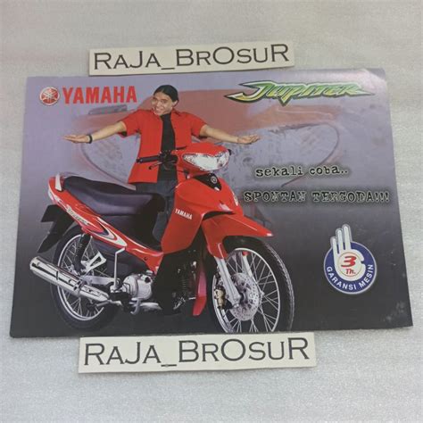 Jual Poster Brosur Katalog Flyer Jadul Lawas Yamaha Jupiter 2002