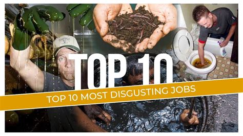 Top 10 🤢top 10 Most Disgusting Jobs Unveiling The Gritty Side Of Work💼 Youtube