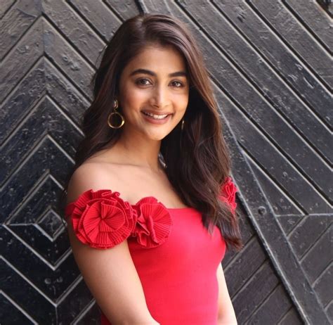 Mumbai Actress Pooja Hegde Poses For A Photo During A Promotional