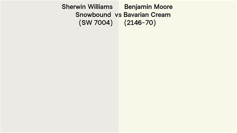 Sherwin Williams Snowbound Sw 7004 Vs Benjamin Moore Bavarian Cream